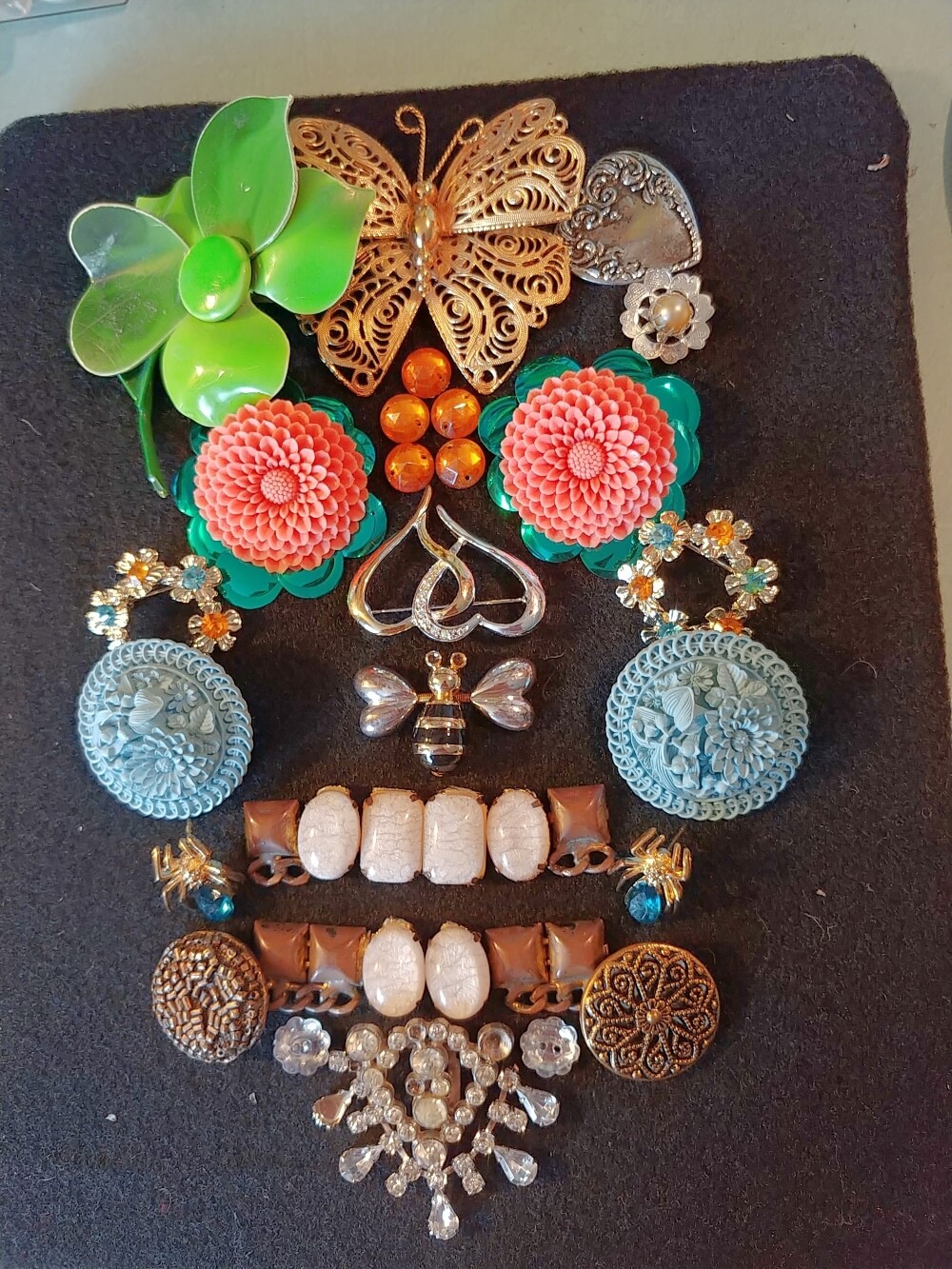 Upcycled vintage jewelry sale